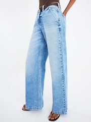 River Island Low Rise Tailored Baggy Jeans - Изображение 2 из 4