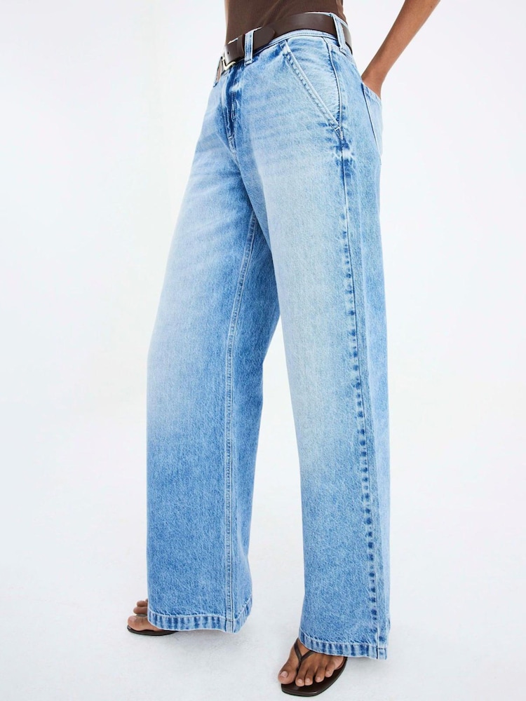 River Island Low Rise Tailored Baggy Jeans - Изображение 2 из 4