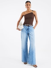 River Island Low Rise Tailored Baggy Jeans - Изображение 3 из 4