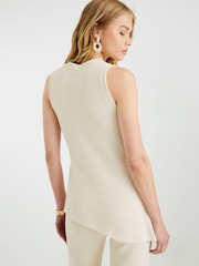 Blusa túnica com acabamento texturizado em concha River Island - Imagem 4 de 4