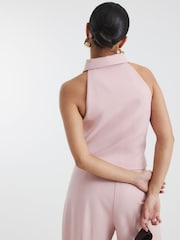 River Island Pink Petite Collared Waistcoat - Image 4 of 4