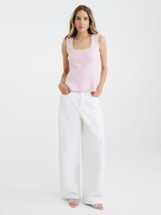 River Island Pink Boucle Vest - Image 3 of 4