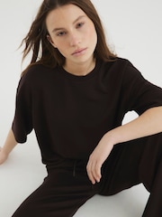 River Island Brown Short Sleeve Boxy T-Shirt - Image 4 of 4