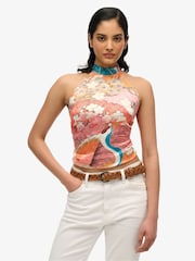 Blusa Halter Jacquard Superdry - Imagem 1 de 4