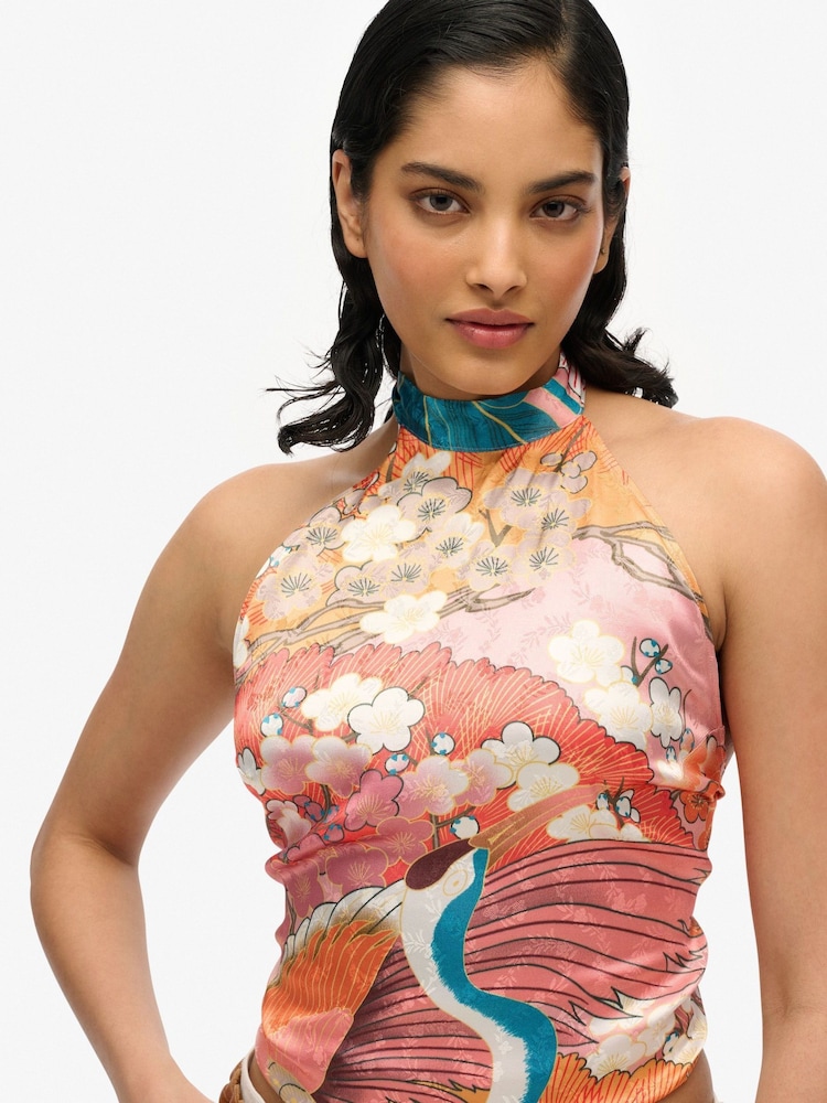 Blusa Halter Jacquard Superdry - Imagem 4 de 4