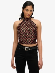 Blusa Halter Jacquard Superdry - Imagem 1 de 4
