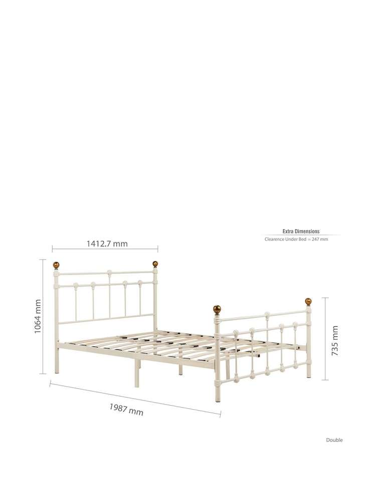 Birlea Cream Atlas Bed - Image 10 of 10 Birlea Cream Atlas Bed - Image 10 of 10