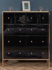 Birlea Black and Gold Fenwick Merchant Chest - Image 1 of 8