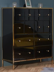 Birlea Black and Gold Fenwick Merchant Chest - Image 2 of 8