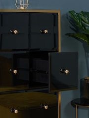 Birlea Black and Gold Fenwick Merchant Chest - Image 3 of 8