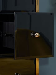 Birlea Black and Gold Fenwick Merchant Chest - Image 6 of 8