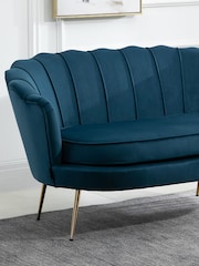 Birlea Blue Ariel 2 Seater Sofa - Image 2 of 7