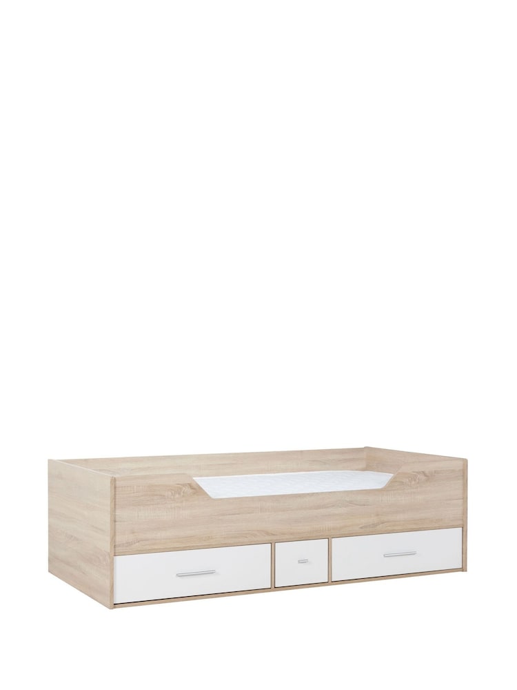 Birlea White and Oak Effect Camden Cabin Bed - Image 7 of 7