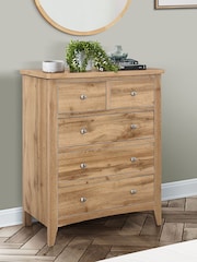 Birlea Oak Hampsted 3 + 2 Drawer Chest - Image 1 of 6