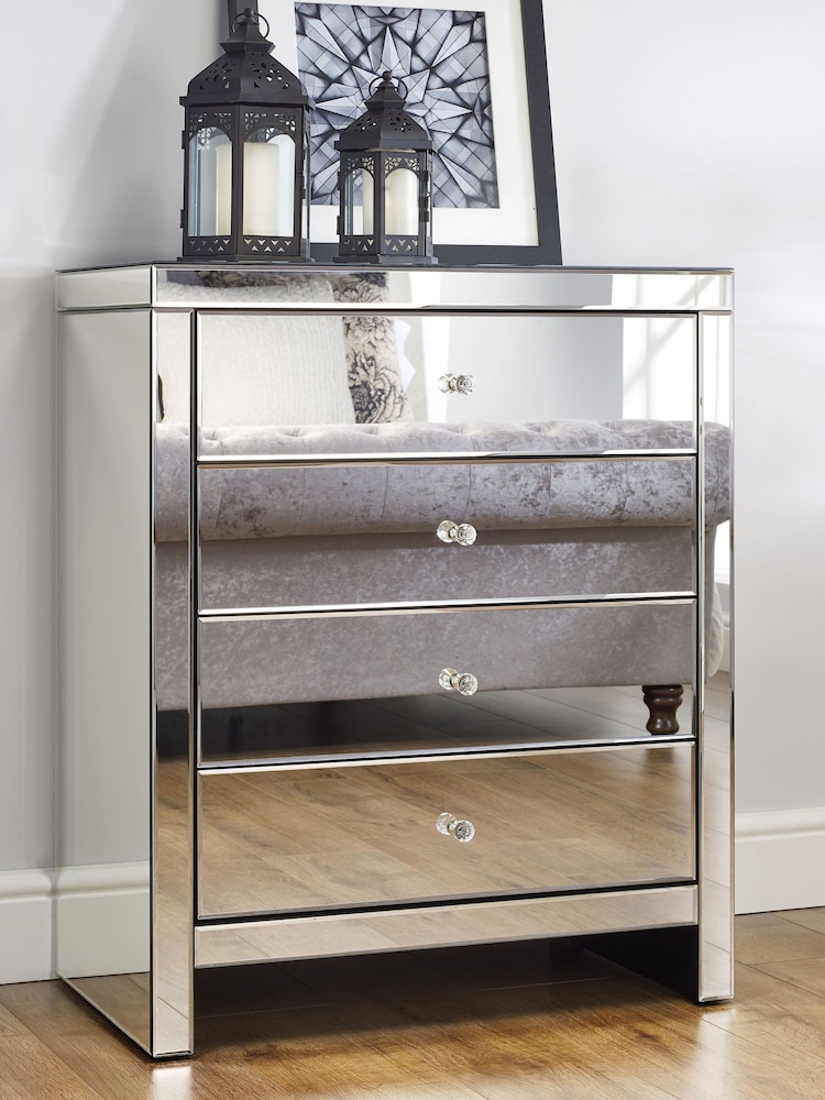 Birlea Mirror Seville 4 Drawer Chest - Image 1 of 7