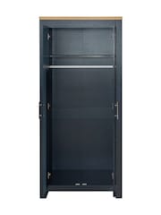 Birlea Navy Blue and Oak Highgate 2 Effect Wardrobe - Image 6 of 6