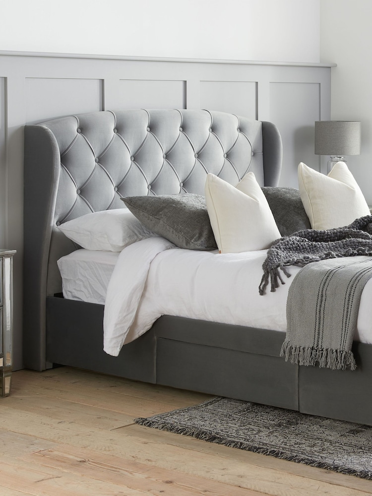 Birlea Grey Hope Bed - Image 1 of 8