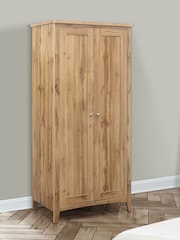 Birlea Oak Hampstead 2 Door Wardrobe - Image 1 of 5