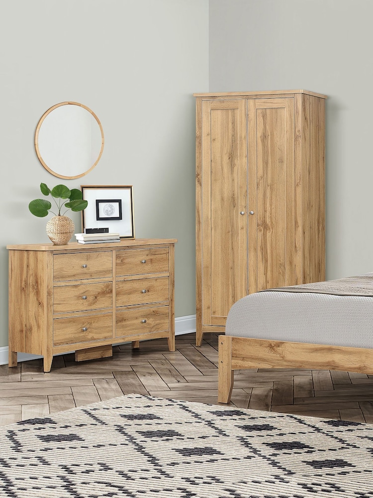 Birlea Oak Hampstead 2 Door Wardrobe - Image 2 of 5