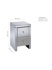 Birlea Mirror Seville 2 Drawer Bedside - Image 8 of 8