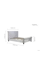 Birlea Grey Sienna Bed - Image 9 of 11