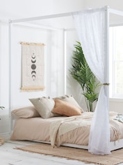 Birlea White Darwin Four Poster Bed - Image 1 of 4