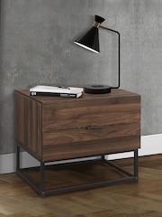 Birlea Walnut Houston 2 Drawer Table - Image 1 of 6