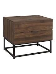 Birlea Walnut Houston 2 Drawer Table - Image 6 of 6