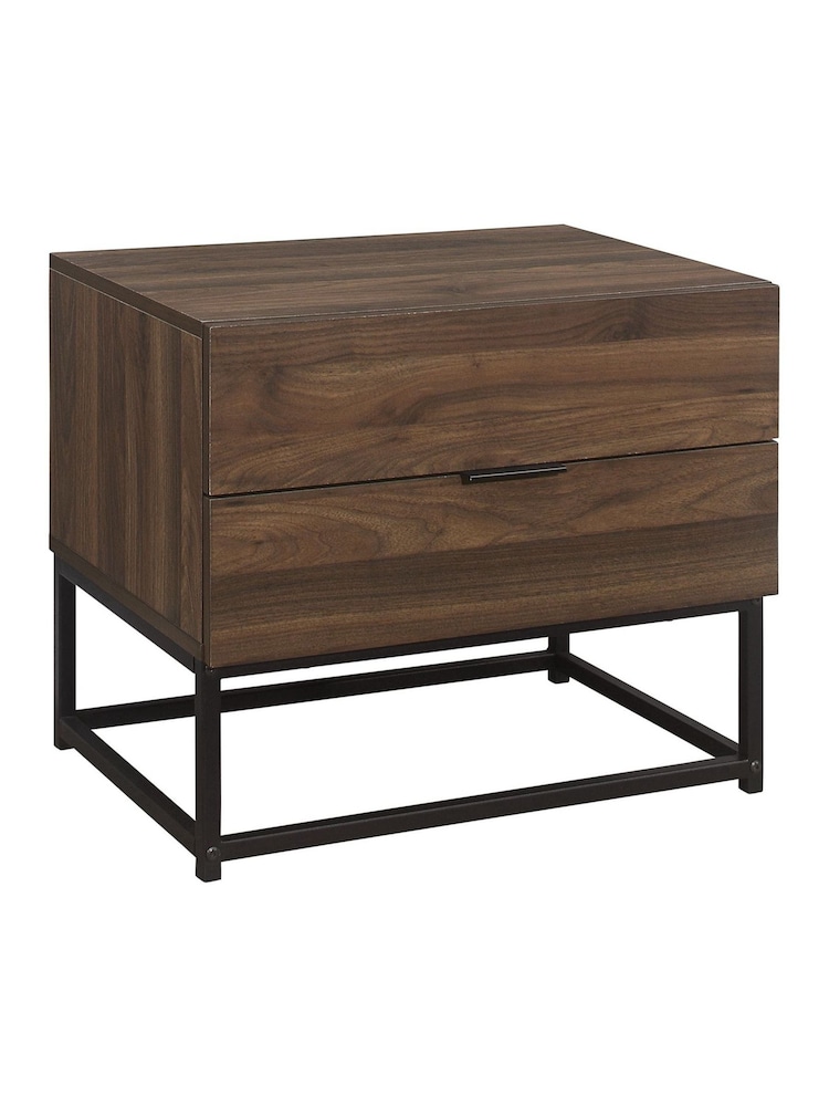Birlea Walnut Houston 2 Drawer Table - Image 6 of 6