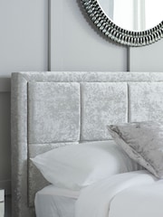 Birlea Steel Crushed Velvet Hannover Ottoman Storage - Image 3 of 6