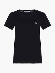 Preto - Camiseta Calvin Klein Slim de algodão - Imagem 5 de 5