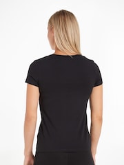 Calvin Klein Black Slim V-Neck T-Shirt - Image 2 of 5