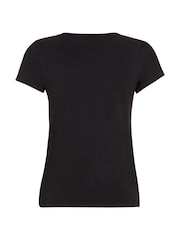 Calvin Klein Black Slim V-Neck T-Shirt - Image 5 of 5