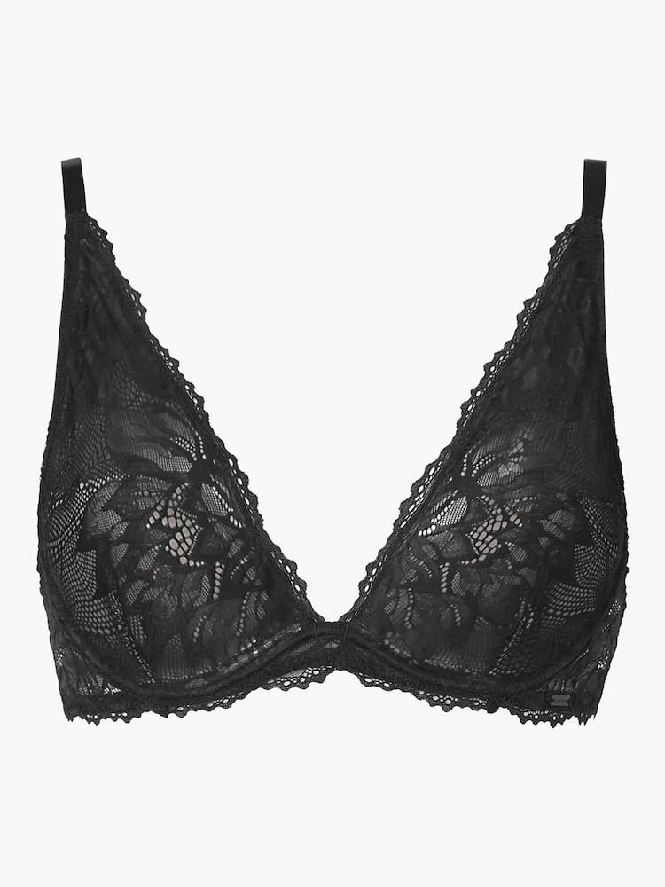 Calvin Klein Black Seductive Comfort Plunge Bra - Image 6 of 6