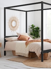 Birlea Black Mercia Four Poster Bed - Image 1 of 4
