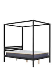 Birlea Black Mercia Four Poster Bed - Image 4 of 4