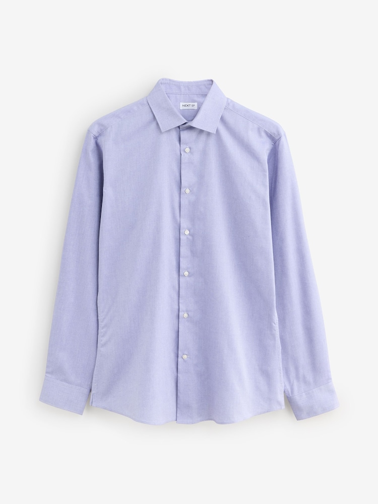 Lilac Purple Regular Fit Long Sleeve Oxford Shirt - Image 1 of 1