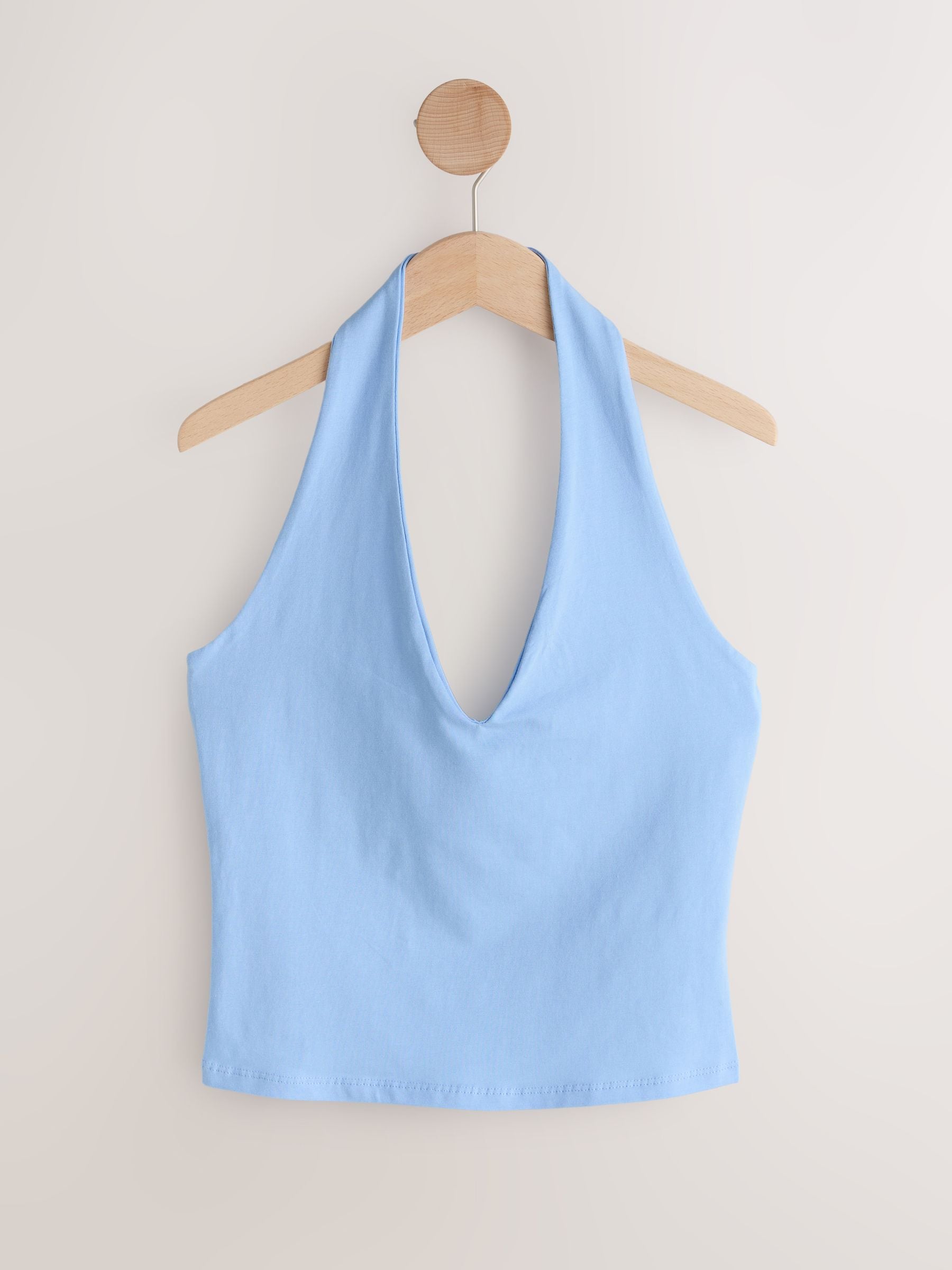 Buy Brown/Pink/Coral/Blue/White Halter Neck Tops 5 Pack from Next USA