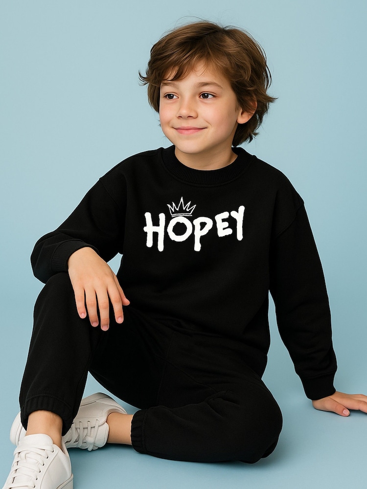Religion Black Oversized Hopey Sweatshirt - Image 1 of 3