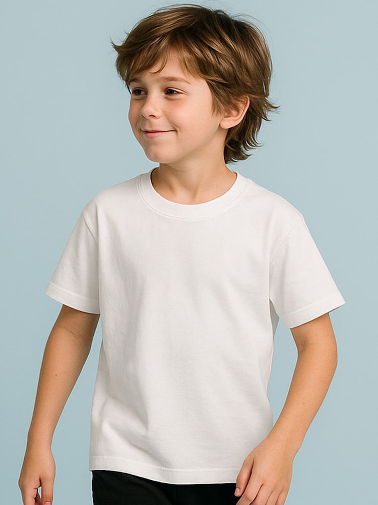 Religion White Oversized 3/4 Sleeve T-Shirt - Image 2 of 3