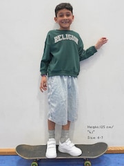 Religion Green Oversized Appliqué Sweatshirt - Image 1 of 4