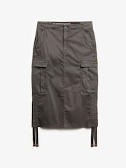 Superdry Grey Cargo Midi Skirt - Image 6 of 7