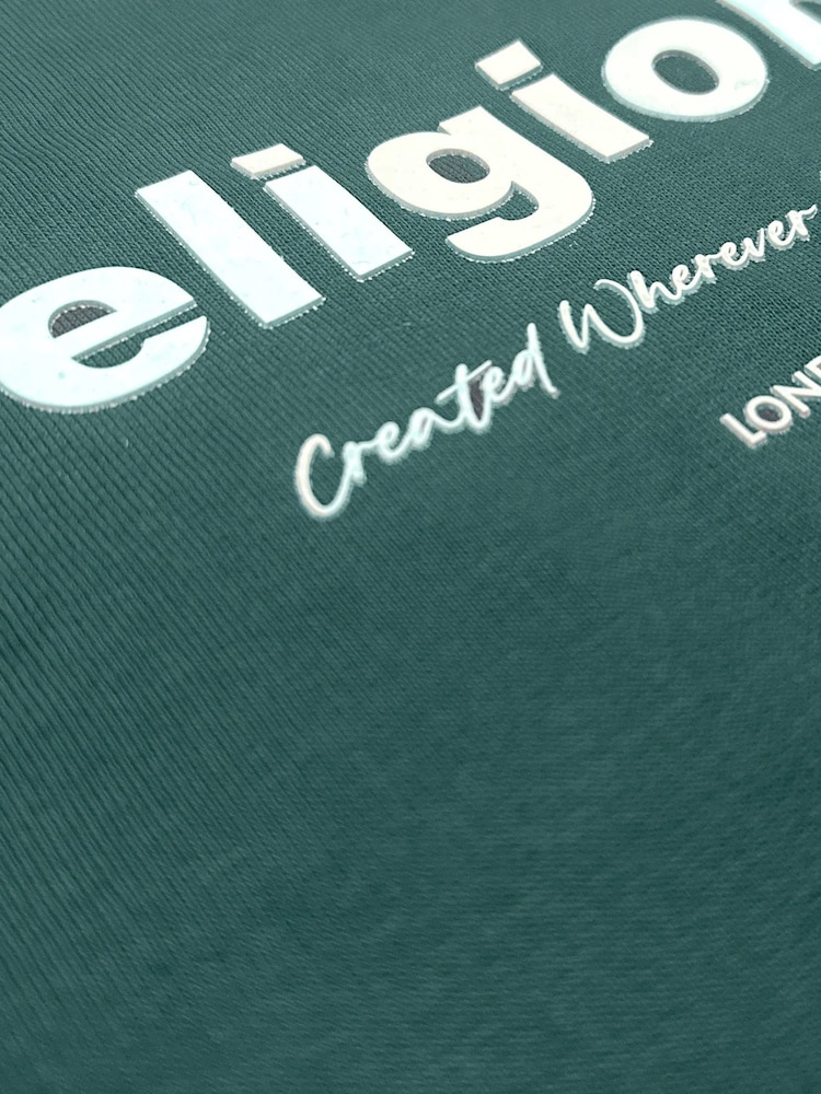 Religion Green Oversized Sweatshirt - Image 7 of 7 Religion Green Oversized Sweatshirt - Image 7 of 7