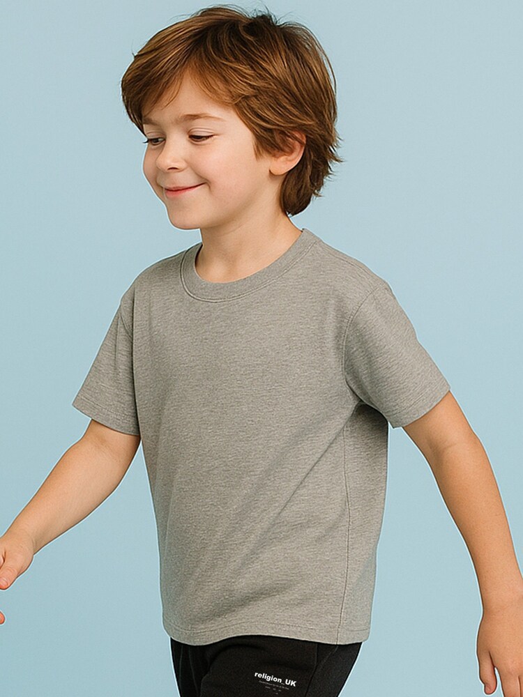 Religion Grey Oversized 3/4 Sleeve T-Shirt - Image 2 of 3