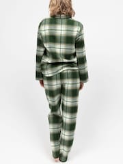 Cyberjammies Green Long Sleeved Check Pyjamas Set - Image 2 of 4