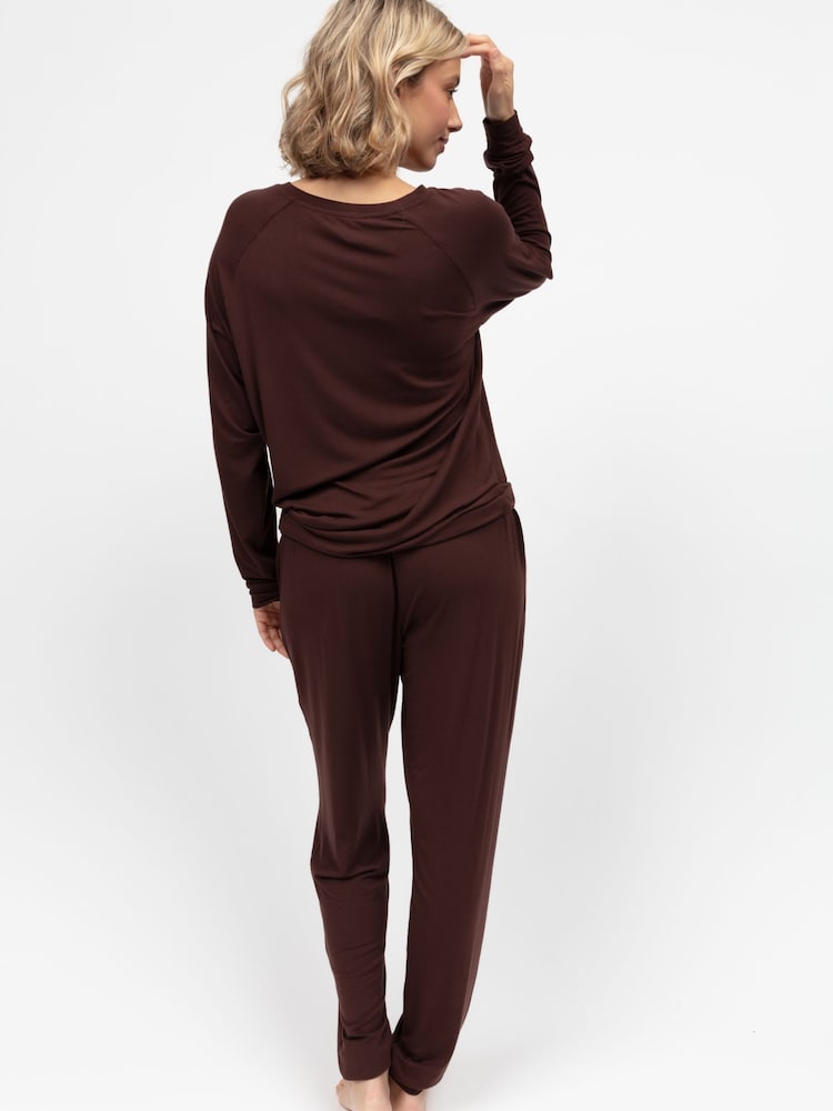 Cyberjammies Brown Slouch Jersey Pyjamas Set - Image 2 of 4
