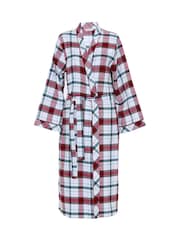 Cyberjammies Red Long Check Dressing Gown - Image 3 of 3