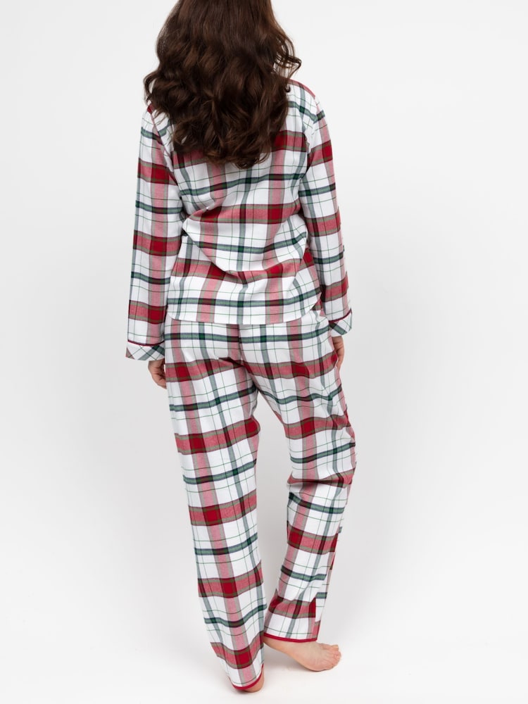 Cyberjammies Red Long Sleeved Check Pyjamas Set - Image 2 of 4 Cyberjammies Red Long Sleeved Check Pyjamas Set - Image 2 of 4