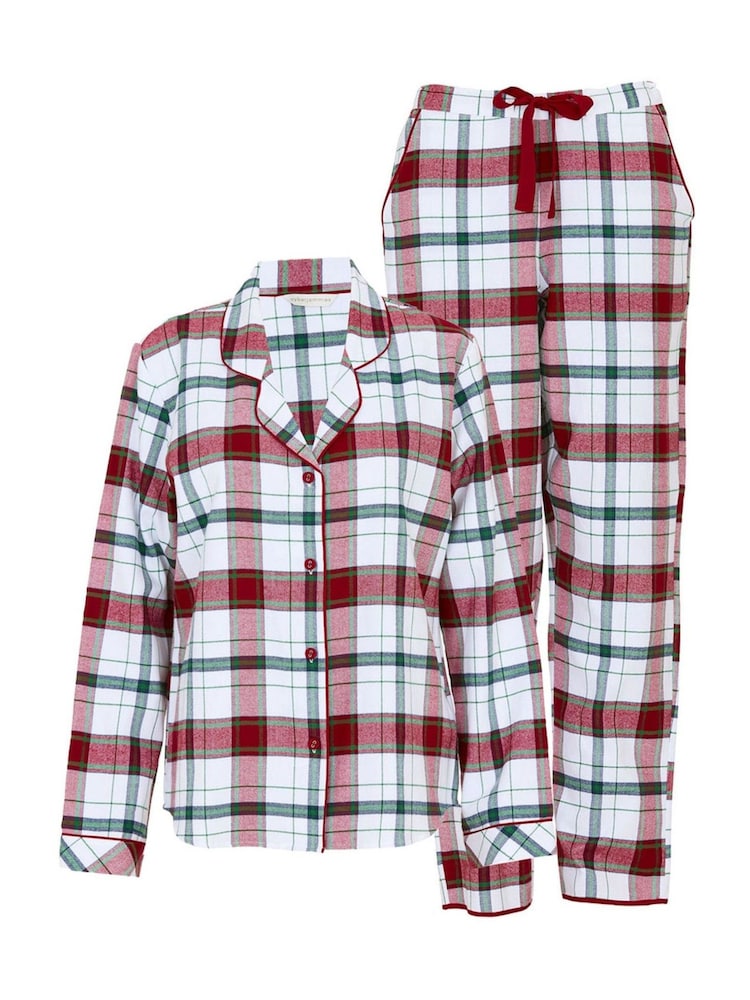 Cyberjammies Red Long Sleeved Check Pyjamas Set - Image 4 of 4 Cyberjammies Red Long Sleeved Check Pyjamas Set - Image 4 of 4