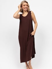 Cyberjammies Brown Jersey Long Nightdress - Image 1 of 3